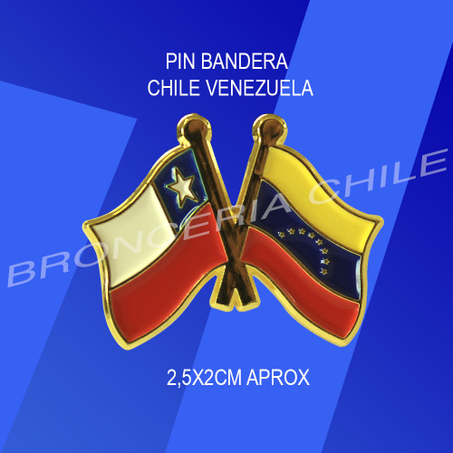PIN BANDERA CHILE VENEZUELA